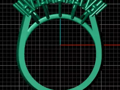 pear marquise jewelry ring free stl 3dm obj Free 3D print model