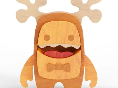 wood candy 3D model