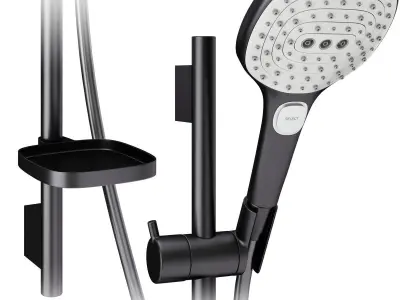 Faucets and shower systems Hansgrohe black set 170 3D model