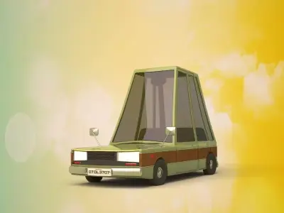 Cartoon car 3D model