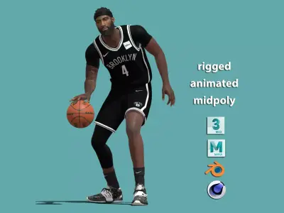  Andre Drummond Brooklyn Nets NBA 3D model