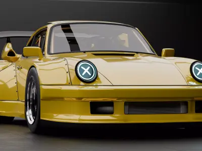 Porsche 930 RWB Custom Widebody  3D model