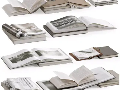 Coffee Table Books 2 3D model