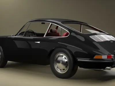 Porsche 911 1968 3D model
