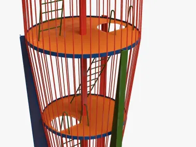 Playground rocket big 3D model