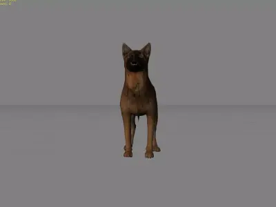 Dog Animal Low-poly 3D model