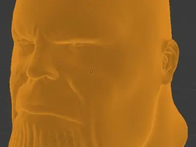 Thanos Head Model Free 3D model