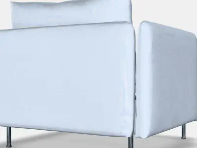 SODERHAMN Armchair 3 Low-poly 3D model