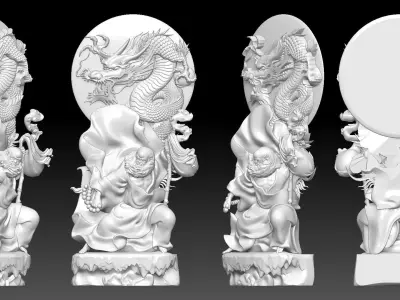 Bodhidharma  3D print model