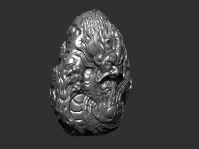 angry dragon 3D print model