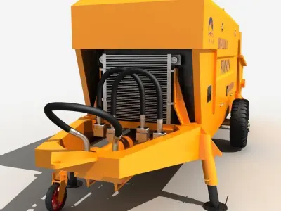 Concrete Pump 3D model