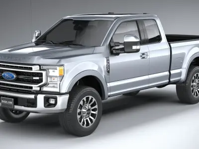 F-350 Super Duty Lariat Super Cab SB 2022 3D model