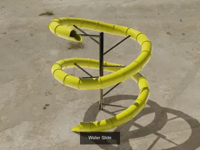 Water Slide 3D models 3D Model Pack