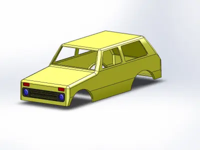 Toy car body VAZ 2121 NIVA Free 3D model
