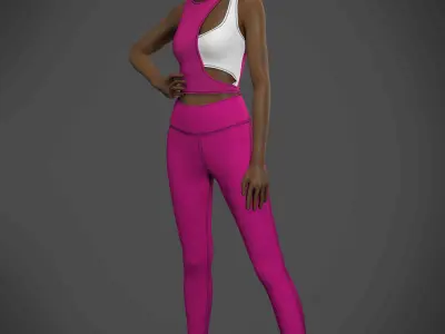 Basic woman clothes 3D model