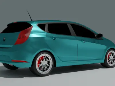 hyndai accent 3D model