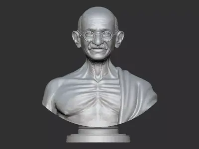 Mahatma Gandhi Bust 3D print model