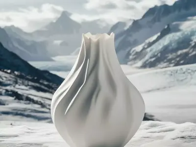 Glacier Vase for Home Decor 3D print model