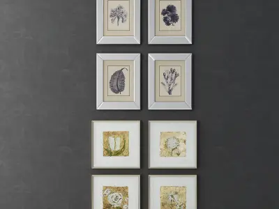 Collection of modern paintings horchow - 3 3D model