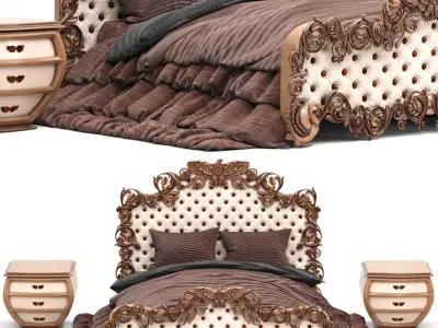 Luxury Bed 3D model
