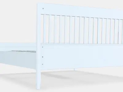 IDANAS Bed frame 19 Low-poly 3D model
