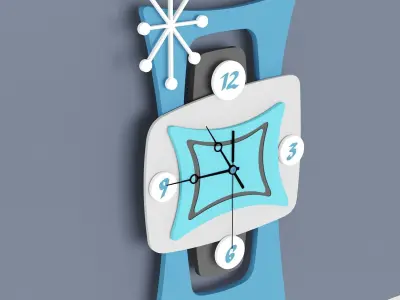 Childroom 3D wall clock 3D model 3D model