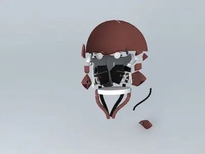 The robot head Free 3D model
