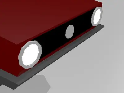 Volkswagen Passat B1 1970 Low-poly 3D model