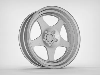 Machined Wheel  3D model