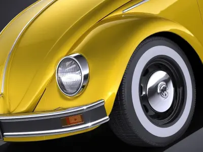 Volkswagen Beetle 1980 VRAY 3D model