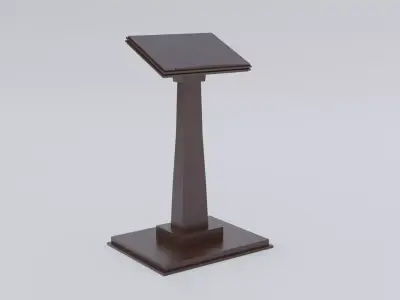 Lectern - Wood Low-poly 3D model