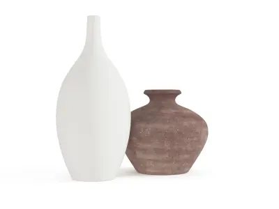 Elegant Ceramic Vase 3D model