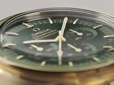 Omega Speedmaster Moonwatch Professional - Gold on Moonshine -  3D model