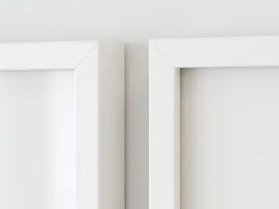 Diptych abstract poster set 3D model