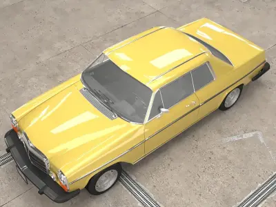 1968-1975 model Mercedes Benz W114 Coupe  3D model