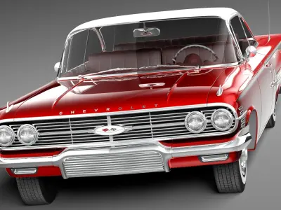 Chevrolet Impala 1960 coupe 3D model