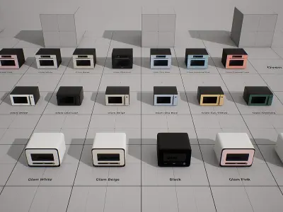 SAMSUNG Microwave - BESPOKE Qooker Low-poly 3D model