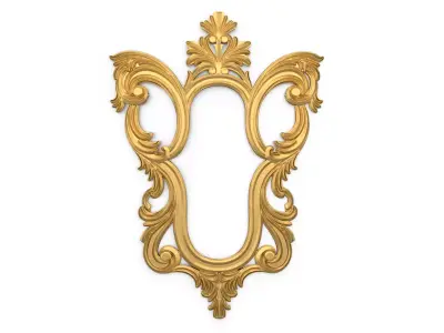 carved frame mirror cnc and 3d printing03 3D print model