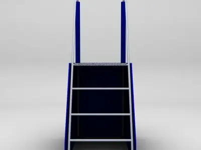 Referee stand volleyball low poly Low-poly 3D model