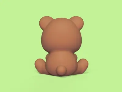 Bear Honey Pot 3D print model