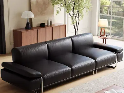 Parisian interior scene 3D model