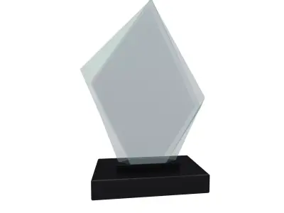 Glass Trophy v1 002 Low-poly 3D model