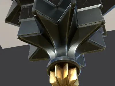 center muqarnas Low-poly 3D model