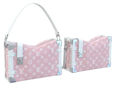 Louis Vuitton Side Trunk PM Low-poly 3D model