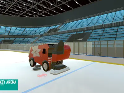 Hockey arena - sport pavilion 3D model