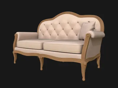 Classic-Style Sofa 3D model