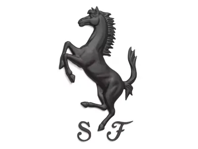 Ferrari Logo 01 3D print model