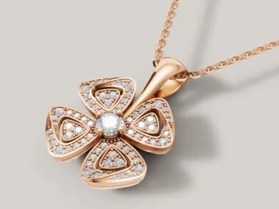 Flower Fiorever Pendant 3d print model C 71 3D print model