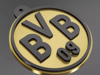 Borussia Dortmund FC Football Club 3D print model