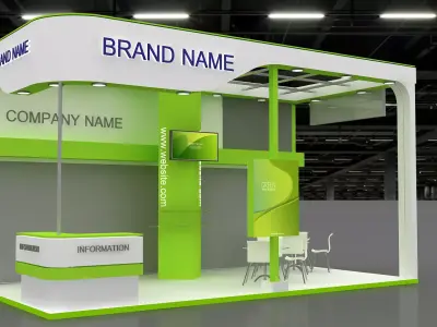 3D Exhibition and Booth 3D model
